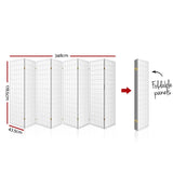 Artiss 8 Panel Room Divider Screen 348x179cm White RD-4019-8P-WH-AB