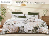 Bianca Giselle White Polyester Printed Floral Coverlet Set Queen/King V442-BCA-COVERLETS-GISELLE-WHITE-KI