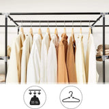 SONGMICS 150cm Portable Closet Organizer, Wardrobe with Shelves and Cover Gray V227-8498402107580