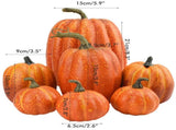 7PCS Simulation Pumpkin Model Artificial Pumpkin Decoration Home Table Decor for Thanksgiving and V1294-YM0717-10122797