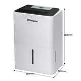Dimplex Portable 12L Dehumidifier in Black and White DC12DE