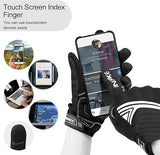 Breathable Mesh Motorcycle Gloves Touchscreen with TPR Palm Pad Hard Knuckle-White-XLarge V1164-325740