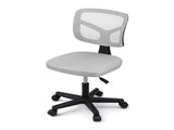 Artiss Armless Office Chair with Wheels, Ergonomic 360&deg Swivel Home Office Desk Chair, Height OCHAIR-M-2421-GY