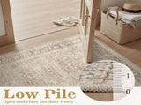 2x3 Entryway Rug, Machine Washable, Soft Midcentury Modern Non Slip Stain Resistant for Kitchen V1192-AZ-W-25130