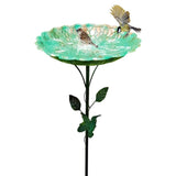 Bird Baths for Outdoors, Garden Bird Bath & Bird Feeders Freestanding Flower Shaped Bird Feeders V1192-AZ-W-33770