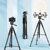 1.7m Tripod Portable Aluminum Alloy Camera Tripod Pan Head and Bag V571-0740111698269