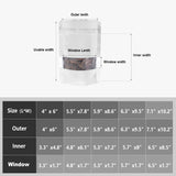 120pcs Mylar Bags for Food Storage120pcs Holographic Packaging Bags V1258-DP02-C-715
