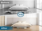 2 Packs Under Bed Storage Containers Bins-55L, 6 Pack Clear Garment Bags-40'' Long V1259-DP01-A-4596