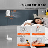 8 Inch Foldable Oscillating Standing Fan with Remote Control, 4 Speed Adjustable Portable Desk Quiet V952-CDFS8YCSSSF0UQN12V9