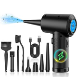 Cordless Electric Air Duster - 51000RPM Handheld Blower for PC Cleaning V1263-JX-7132