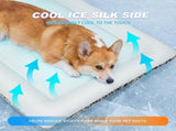 Reversible Cooling Mat for Dog and Cat Grey, 60 x 90 cm V1237-ZY-818-296