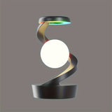 Gray Modern Night Light Spiral Design LED Night Light Ambient Lighting Wireless V1347-124-GRA-76998