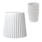 Artiss Set of 4 Cupcake Bar Stools Stackable Foot Stool White AI-PP-STOOL-C-WHX4