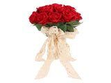 Artificial Wedding Bouquet Fade Proof Minimalist Realistic Silk Roses Bridal Bouquet for Prop V1294-YM0901-3115250086312