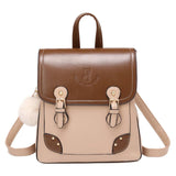Backpack Purse For Women Cute Fashion Leather Backpack Japanese Style Handbag Ladies Casual Shoulder V1370-AZ4-05483
