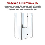 1200 x 1000mm Frameless 10mm Glass Shower Screen By Della Francesca V63-831181