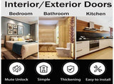 Black Door Handles For Bedroom,1 Pack Matte Black Door Lever,Square Heavy Duty Interior Keyless Door V1192-AZ-W-31009