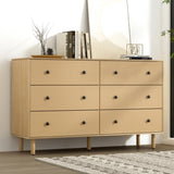 Artiss 6 Chest of Drawers Tallboy Cabinet - RUTH Pine FUR-S-CDR-FLU-01-WD-AB