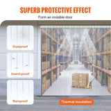 Strip Curtain, 4572 cm Length x 20 cm Width x 2 mm Thickness, Clear Ribbed PVC Curtain Strip Door V952-JPVC150X81PCS0RHMV0