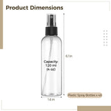 48PCS Clear Plastic Spray Bottles, 4oz Portable Travel Bottle, 120ml Fine Mist Sprayers, Refillable V1369-AZ3-W-08821