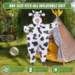 Cow Fancy Dress Fan Inflatable Costume Suit V63-825801