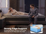 Giselle Bedding 34cm Mattress Bamboo Cover Double MATTRESS-BLACK-DOUBLE