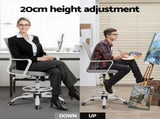 Artiss Office Chair Drafting Chairs Stool Computer Desk Studios Mesh White OCHAIR-K-DRAF-GYWH