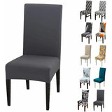 Set of 6 Universal Stretch Chair Covers - Modern - Grey V1237-ZY-203-2164