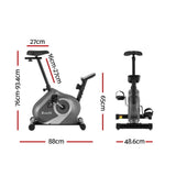 Everfit Under Desk Exercise Bike Magnetic Resistance Cardio workouts 120kg Capacity EB-F-DB-01-BK