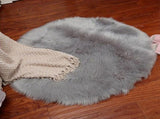 Soft Plush Carpet Shaggy Round Rug Circular Carpet for Kids Girls Boys Bedroom Nursery Room Home V1369-AZ3-W-21345