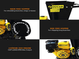 Ducar 601C 15HP Wood Chipper Key Start Shredder Mulcher Grinder Yellow Black WCP-601C-YLBK