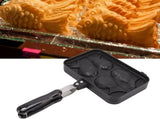 Taiyaki Fish Waffle Maker - Aluminum Nonstick Cake Waffle Pan for Japanese-Style Desserts V1263-JX-4479