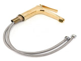 Copper Single Hole Faucet Hot and Cold Water Tap for Washbasin Lavatory Bathroom HotelG9/16 V1294-YM0901-3112210055813