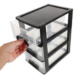 1Set Organizer Drawers Plastic Stackable for Stationery Organizer Desktop Use V1192-AZ-W-28428
