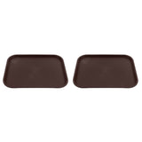 2Pcs Fast Food Tray Stackable Rectangular Light Weight Anti Slip PP Food Service Tray for V1294-YM0523-3118220048513