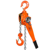 Manual Lever Chain Hoist, 1-1/2 Ton 3300 lbs Capacity 10 FT Come Along, G80 Galvanized Carbon Steel V952-CGSBH112T10FTYOZ9V0