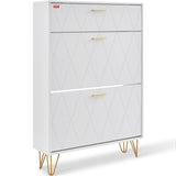 VEVOR Shoe Cabinet with 3 Flip Drawers, Shoe Cabinet for Entryway, Free Standing Shoe V952-FCXJ3C2937INYX33SV0