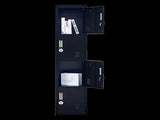 4-Door Vertical Locker for Office Gym Shed School Home Storage V63-832571