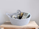 Small Cat Ears Toy Organizer, Woven Cotton Rope Basket, Decorative Nursery Bins & Boxes Gift Basket V1189-LWWAL-20260401-06444