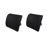 2 Pack Memory Foam Lumbar Support Cushion with Black Cover V915-MB0099X2
