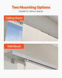 VEVOR Panel Track Blinds Extendable Track 116 to 218 cm W Trimmable Light Brown V952-MBGDBYCW4588MEN8PV0