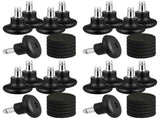 20 Pack Bell Glides for Office Chair Without Wheels, Replacement Rolling Chair Swivel Wheels Fixed V1370-AZ4-10221