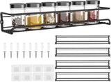 Four-Tier Metal Wall-Mounted Spice Rack - Suitable for Kitchens and Cabinet Interiors - Neatly V1188-ZXY-10881