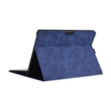 Leather Tablet Case & Power Bag For Microsoft Surface Pro X - 13 Inch Dark Blue PRL-7091191060DBT