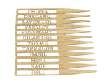 Gardeners Labels Garden Wood Khaki 12Pcs 10X1In V1369-AZ3-W-18398