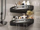 2 Pieces No-Drill Hanging Shower Caddies, ABS Plastic Bathroom Storage Racks for Sink, Toilet and V1189-LC-RY-00513