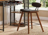 Artiss 3PCS Bar Table and Stools Set Dining Table Solid Wood Kitchen Chairs Cafe Pub BA-TAB-SET-8782-4787