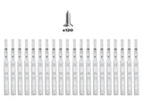 Drawer Slides, 18 inch, 10 Pairs Full Extension Ball Bearing Cabinet Rails, 100 LB Load Capacity V952-CZCJCTDG100LPFFRWV0
