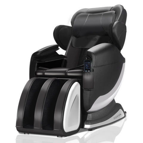 FORTIA Zero Gravity Recline Full-Body Massage Chair, with Back and Foot Rollers, Squeezing Air V219-MSGECHFORA5BK