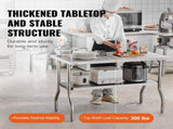 Commercial Worktable Workstation Folding Commercial Prep Table 1220x610 mm V952-CFGZT48X24YC00001V0